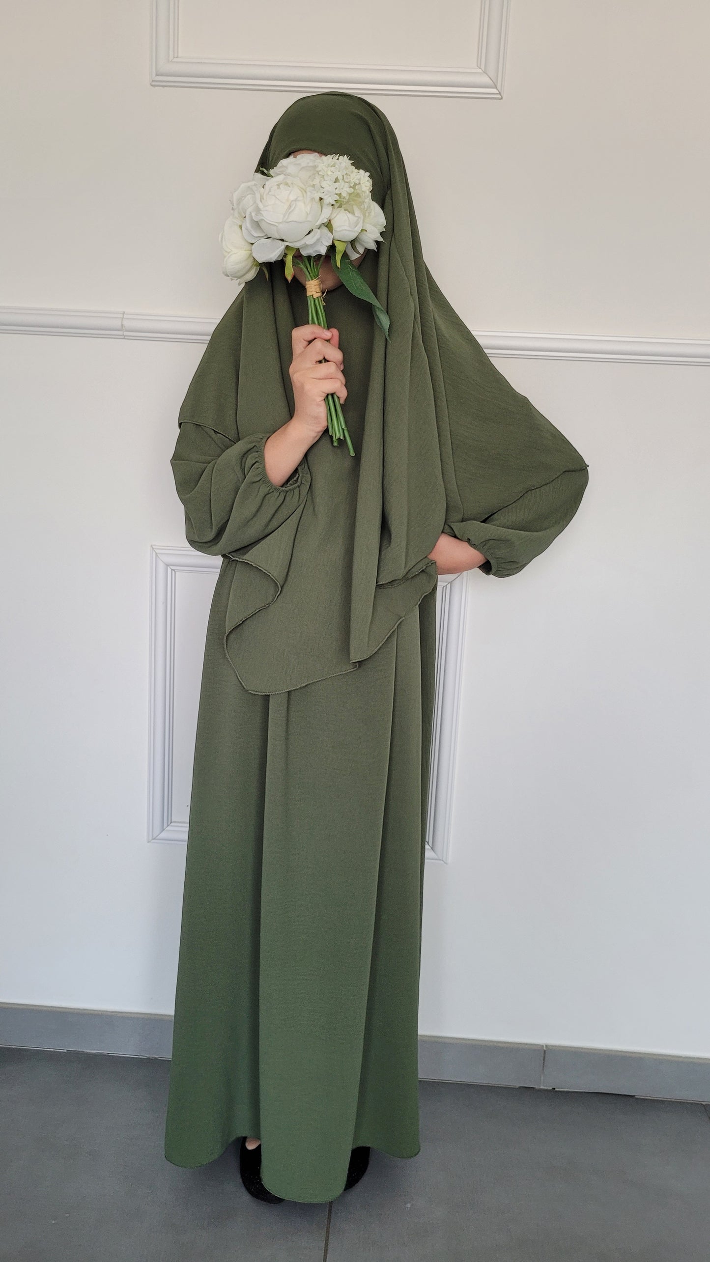 Ensemble abaya et khimar enfant