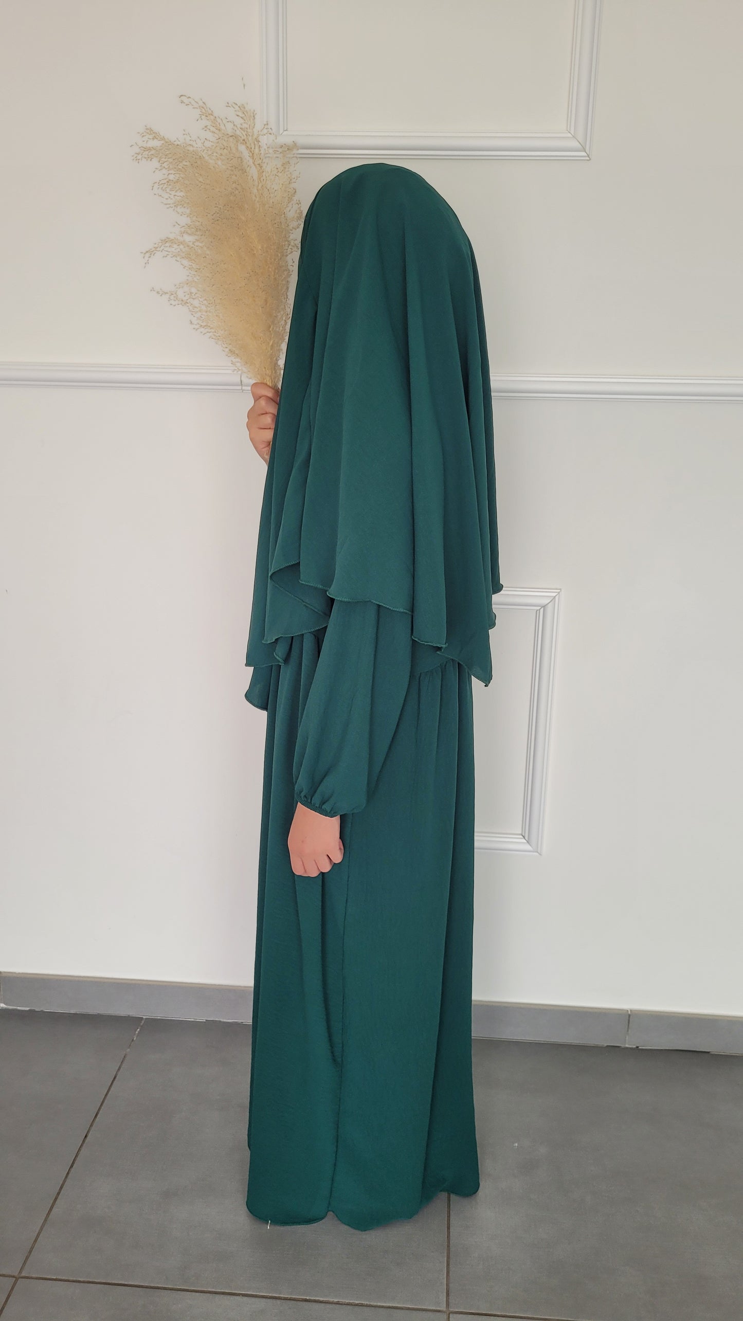 Ensemble abaya et khimar enfant