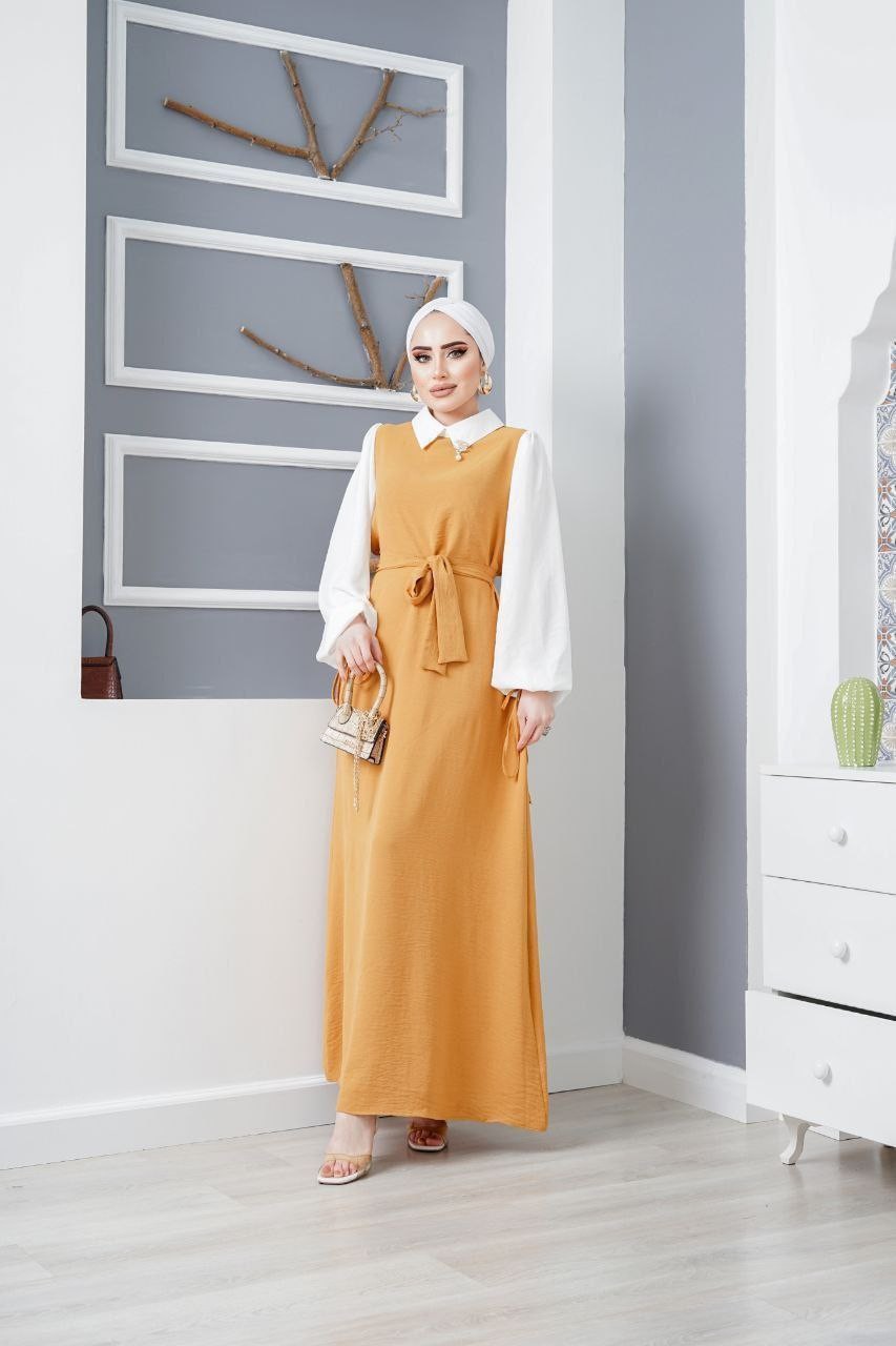 Two-tone dress