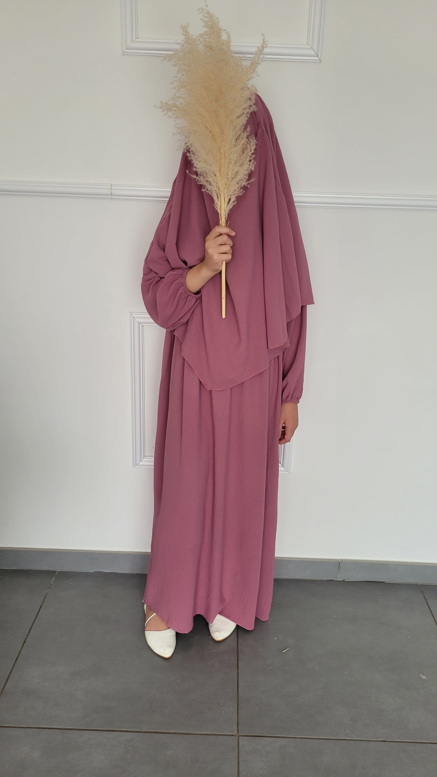 Ensemble abaya et khimar enfant