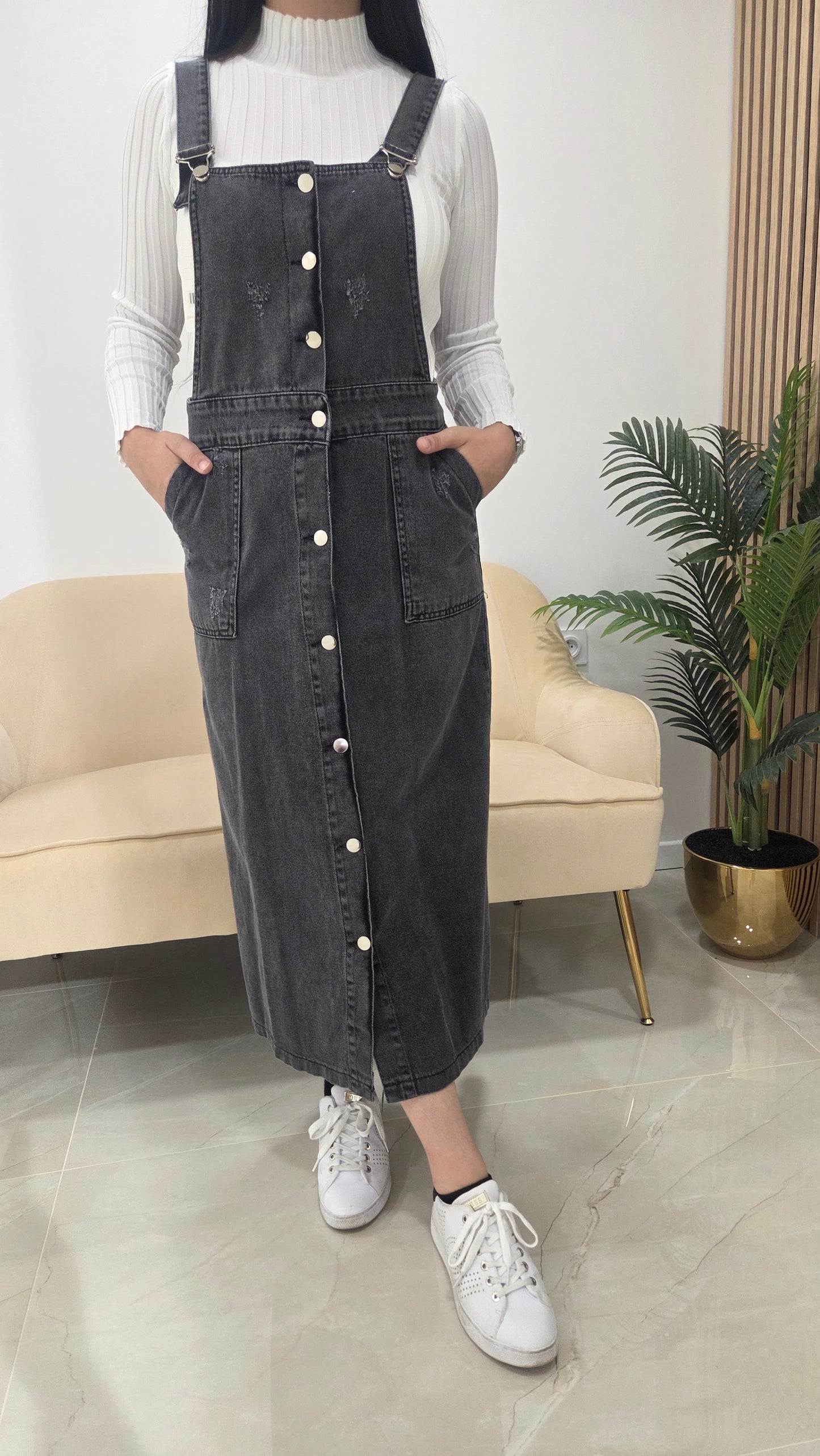 Robe salopet jean