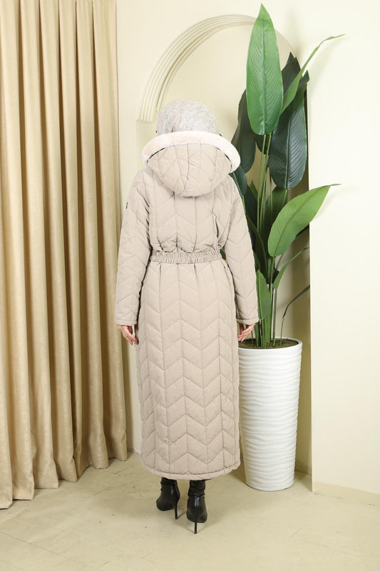Doudoune Maxi beige