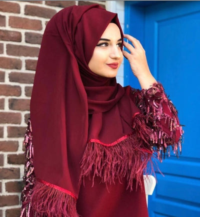 Feather hijab