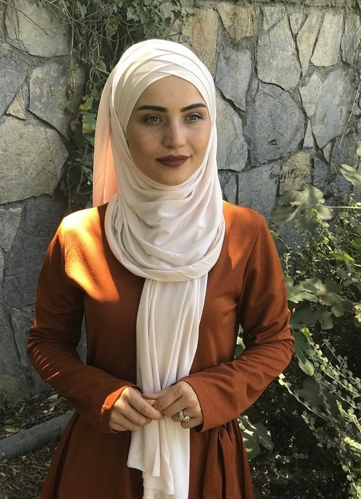 Crossed jersey hijab