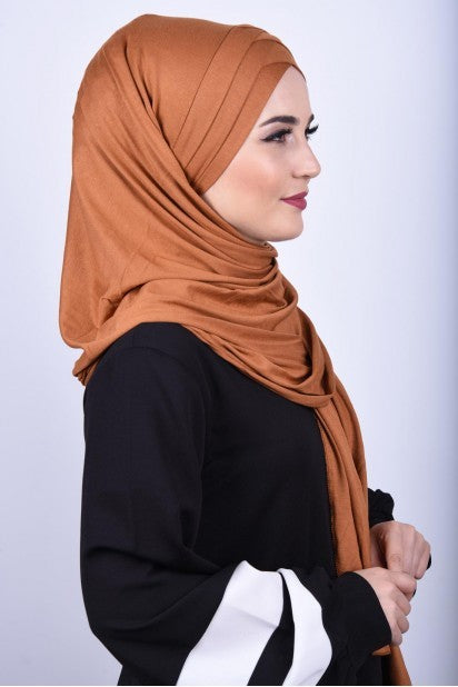 Hijab jersey croisé