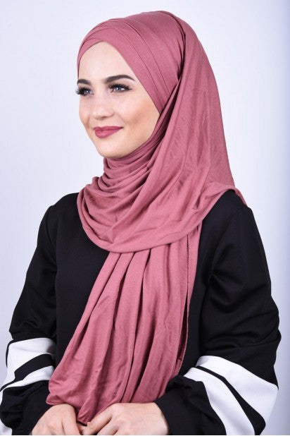Hijab jersey croisé