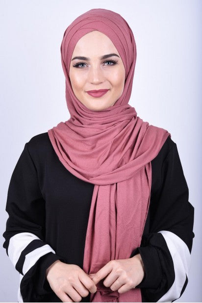 Hijab jersey croisé