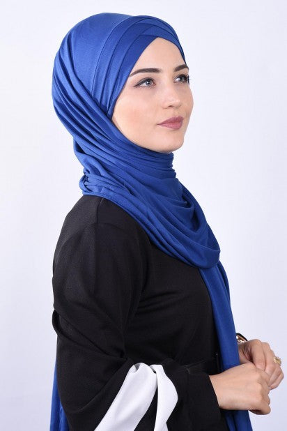 Hijab jersey croisé