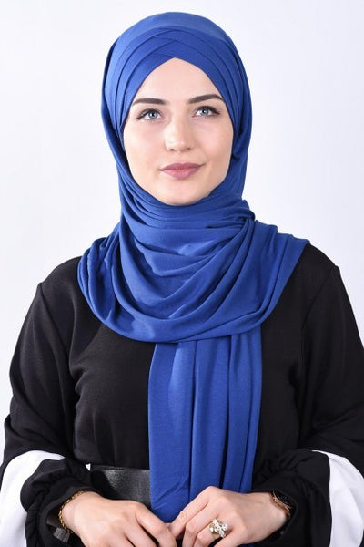 Crossed jersey hijab
