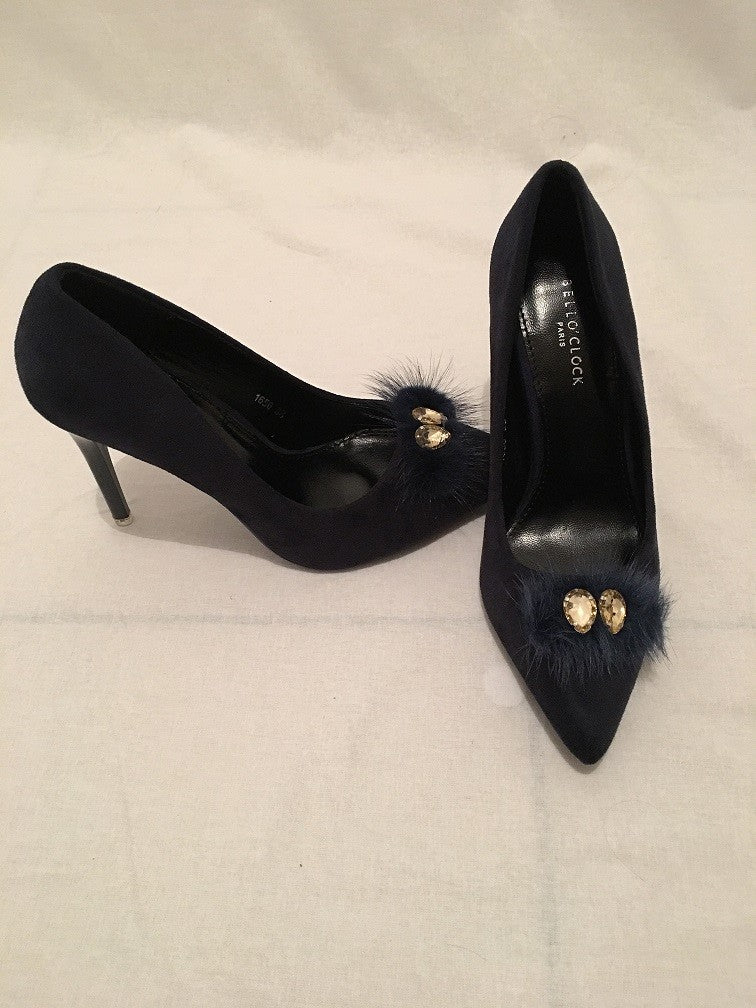 Rhinestone pumps