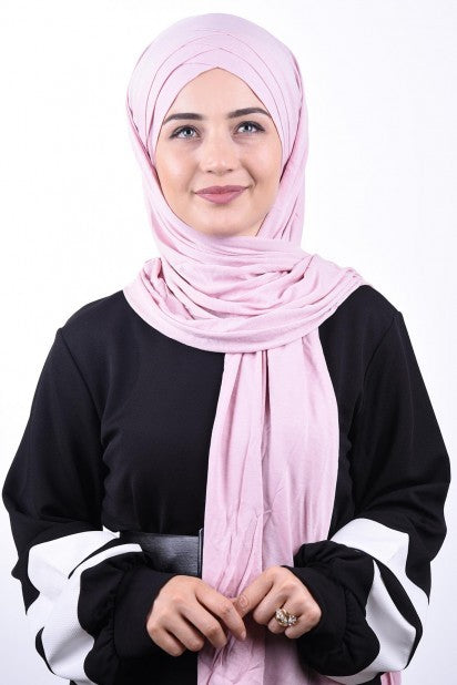 Hijab jersey croisé