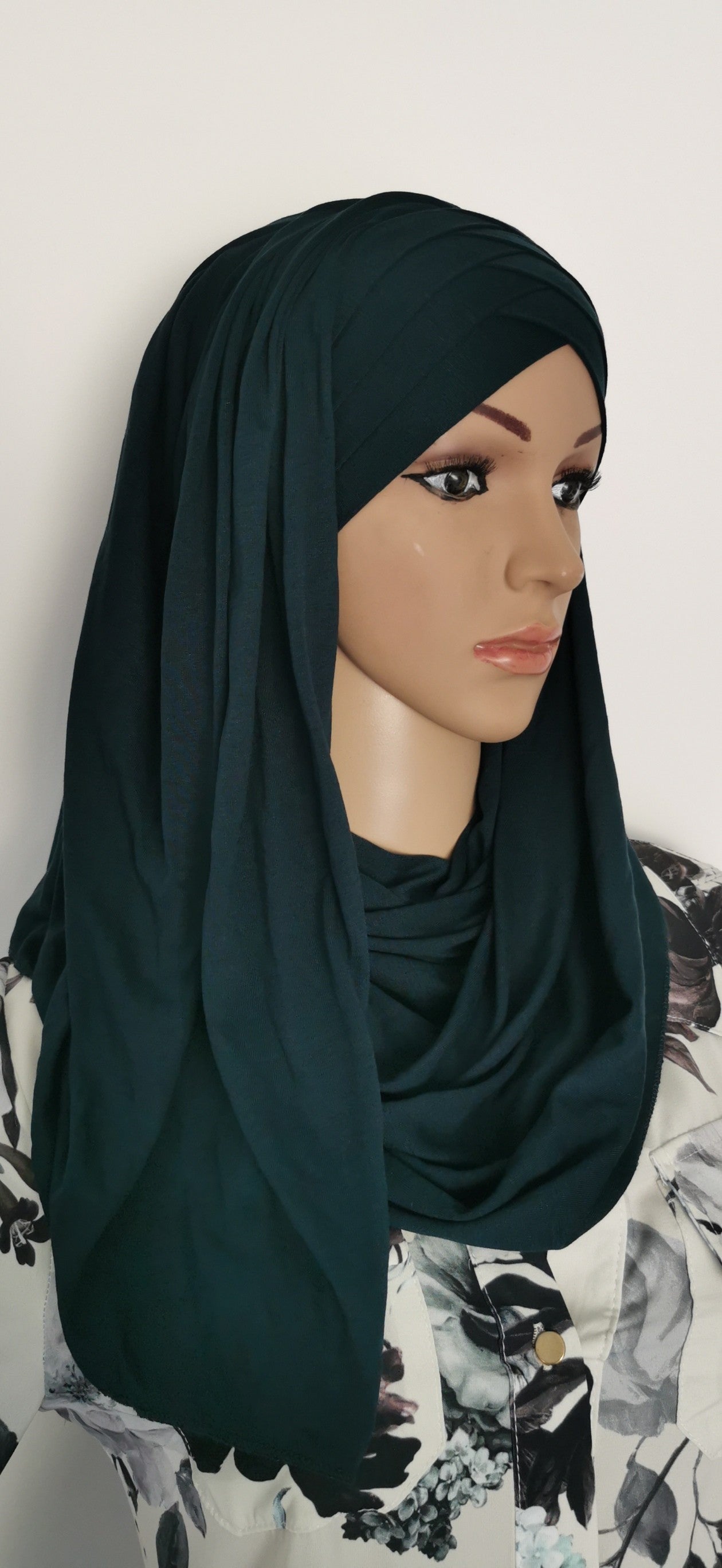 Hijab jersey croisé