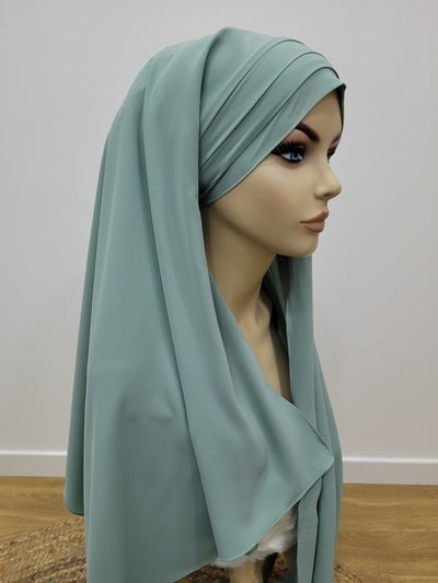 Tied hijab