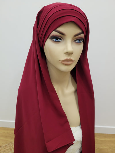 Tied hijab