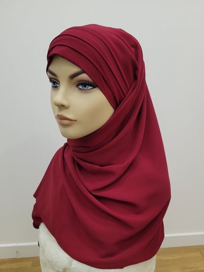 Tied hijab