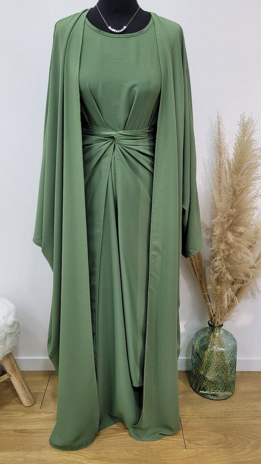 3 Piece Abaya Set