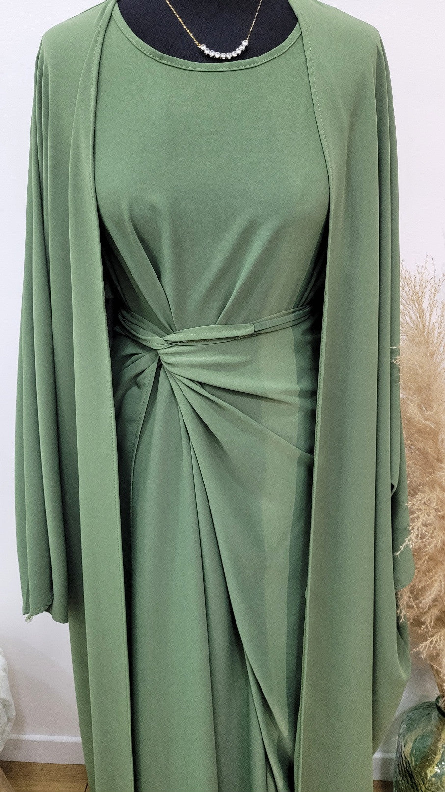3 Piece Abaya Set
