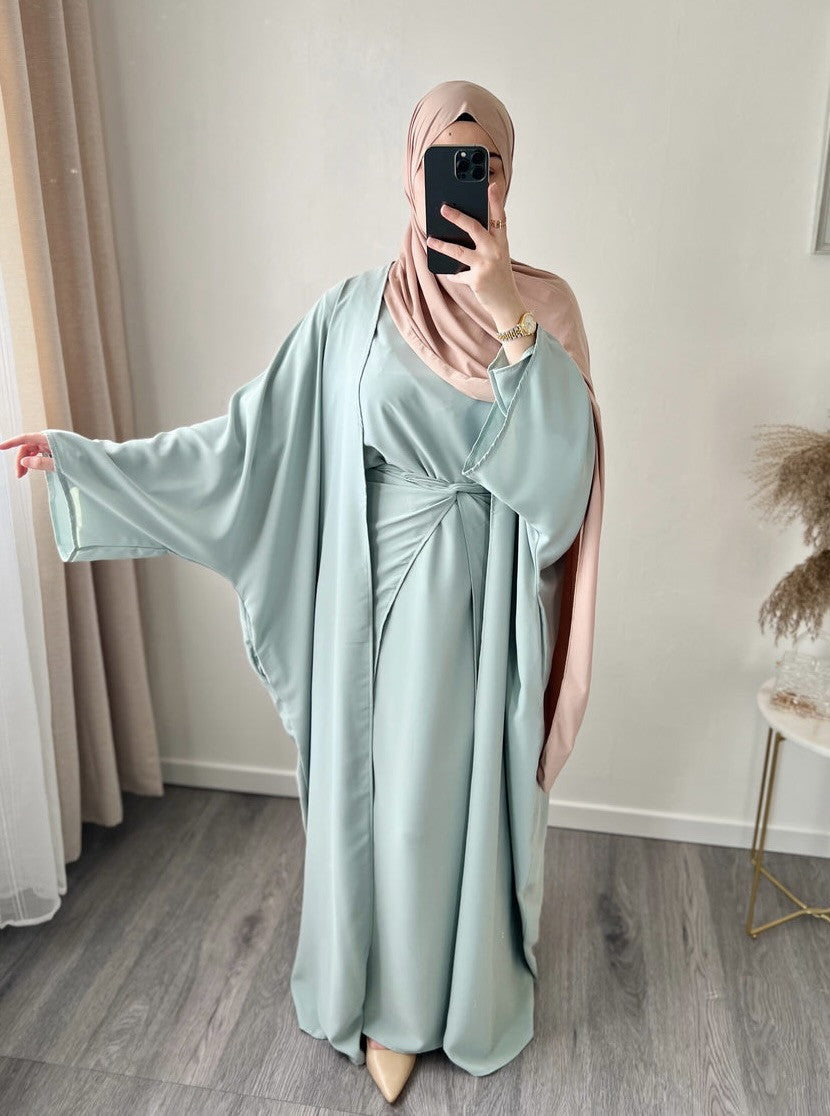 3 Piece Abaya Set