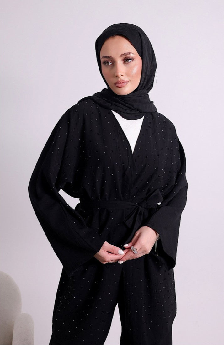 Taşlı kimono takım 
