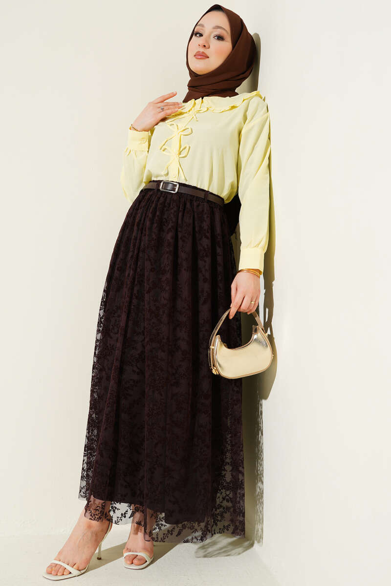 Jupe tulle fleurie