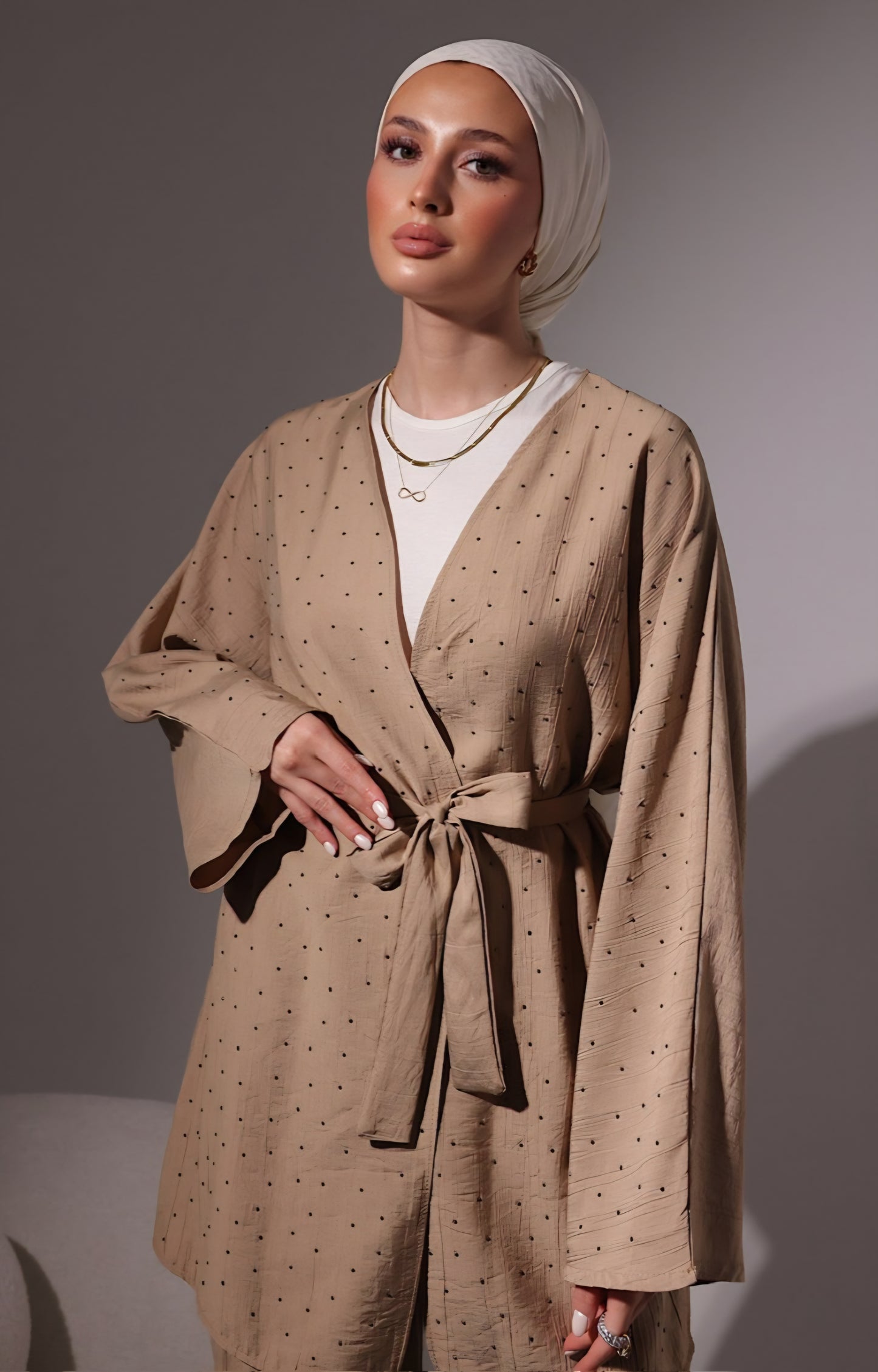 Taşlı kimono takım 