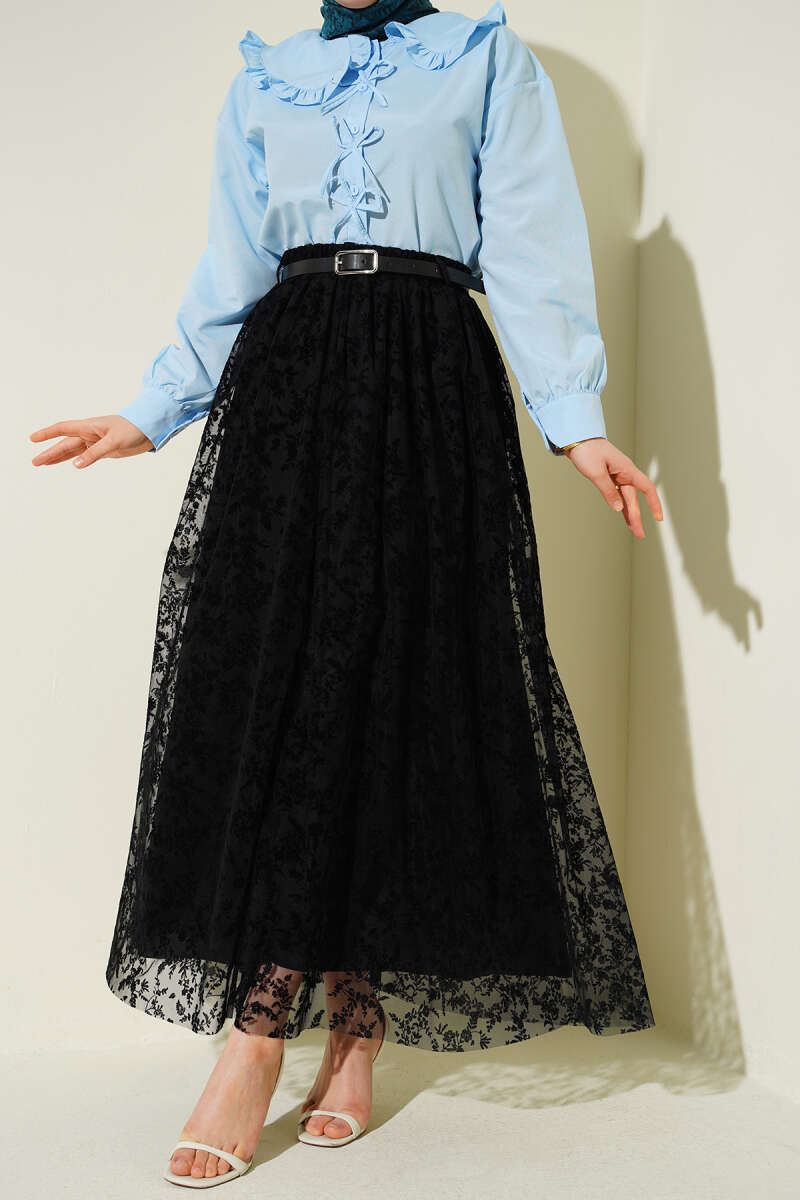 Jupe tulle fleurie
