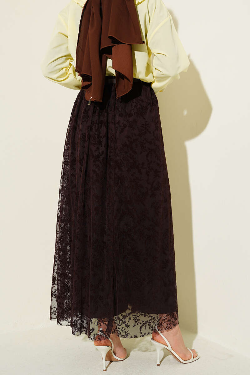 Jupe tulle fleurie