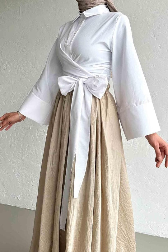 Chemise cache cœur