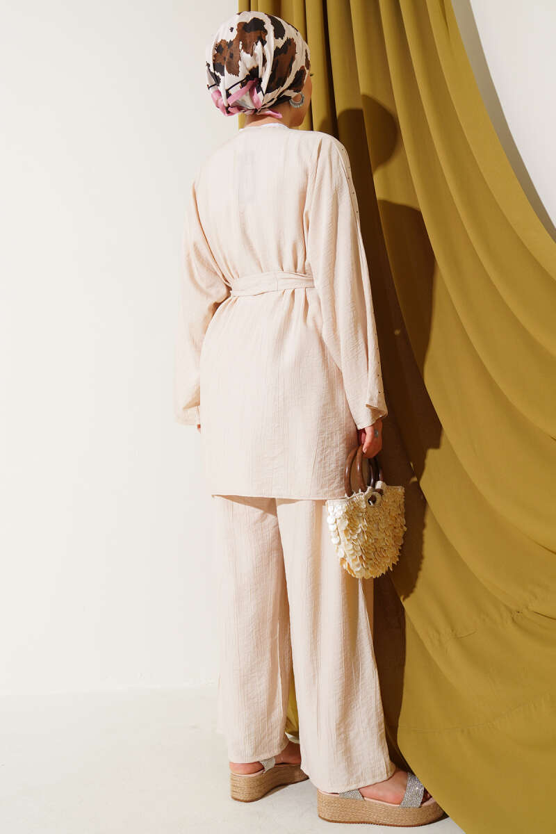 Taşlı kimono takım 