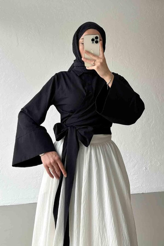 Chemise cache cœur