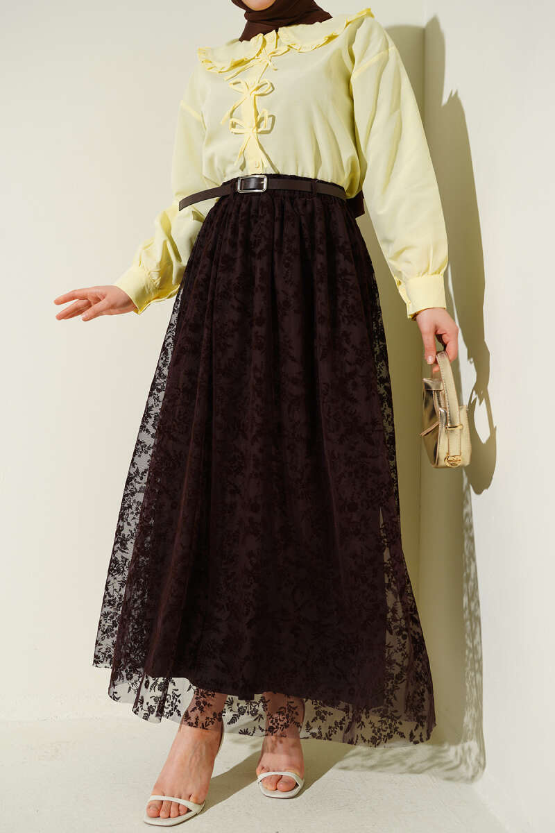 Jupe tulle fleurie